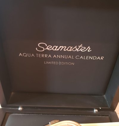 Omega Seamaster Aqua Terra Annual Calendar Oro Blanco Ed Lim