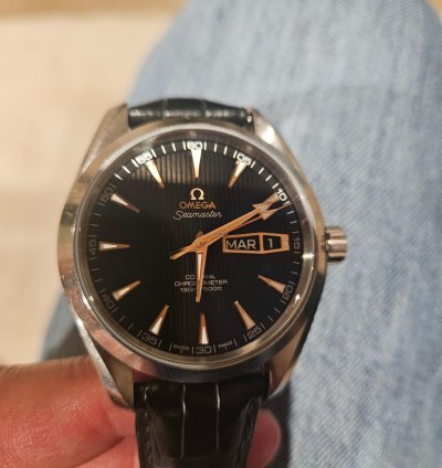 Omega Seamaster Aqua Terra Annual Calendar Oro Blanco Ed Lim