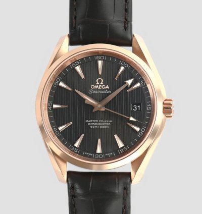 Omega Seamaster Aqua Terra Brown Dial Rose Gold 42mm