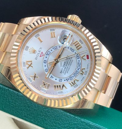 Rolex Sky-dweller 326938 Silver Roman Dial Yellow Gold 2021