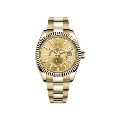 Rolex Sky-dweller 326938 Yellow Gold Champagne Dial