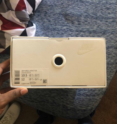 Air Force 1 React Qs White Ice