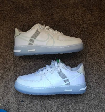 Air Force 1 React Qs White Ice
