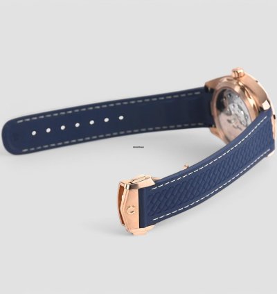 Omega Seamaster Aqua Terra Co-axial Master Blue Dial 18k Rose Gold
