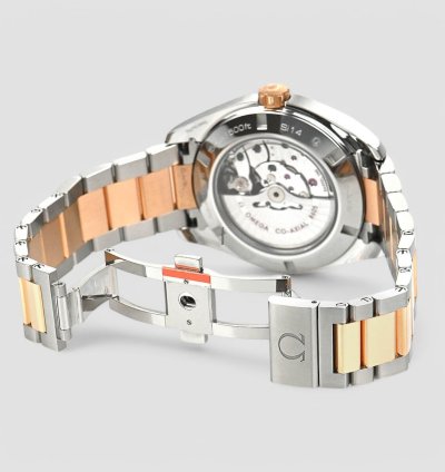 Omega Seamaster Aqua Terra Gmt Automatic Grey Dial Two-tone Men Watch
