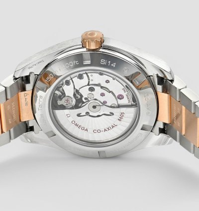 Omega Seamaster Aqua Terra Gmt Automatic Grey Dial Two-tone Men Watch
