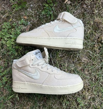 Air Force 1 Stussy Mid Tan Size 6 Men 7 5 Women