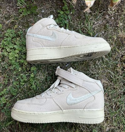 Air Force 1 Stussy Mid Tan Size 6 Men 7 5 Women