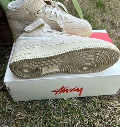 Air Force 1 Stussy Mid Tan Size 6 Men 7 5 Women