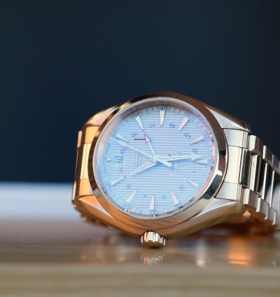 Omega Seamaster Aqua Terra Gmt Omega Seamaster 150 18k Full Rose Gold 43mm Gmt Automatic