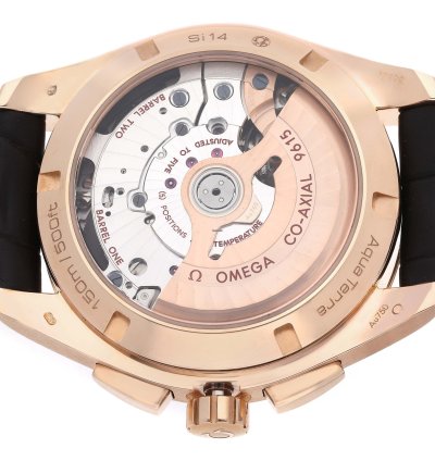 Omega Seamaster Aqua Terra Gmt Rose Gold Watch 231 53 43 52 02 001 Box Card