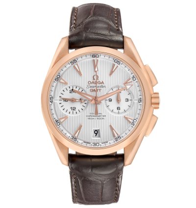 Omega Seamaster Aqua Terra Gmt Rose Gold Watch 231 53 43 52 02 001 Box Card