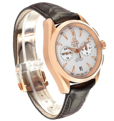 Omega Seamaster Aqua Terra Gmt Rose Gold Watch 231 53 43 52 02 001 Box Card