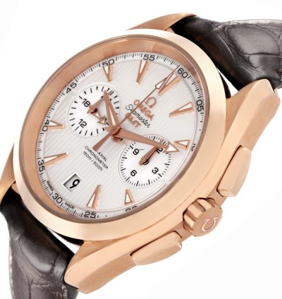 Omega Seamaster Aqua Terra Gmt Rose Gold Watch 231 53 43 52 02 001 Box Card