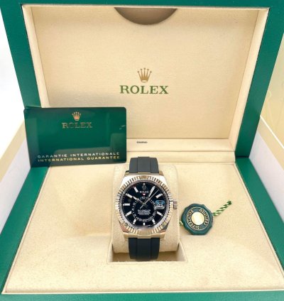 Rolex Sky-dweller 336239 White Gold Oysterflex Black Dial Unworn 2024