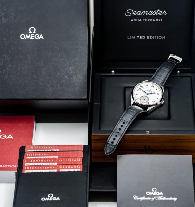 Omega Seamaster Aqua Terra Limited Seamaster Aqua Terra Special Edition Xxl 49 2mm Full Set