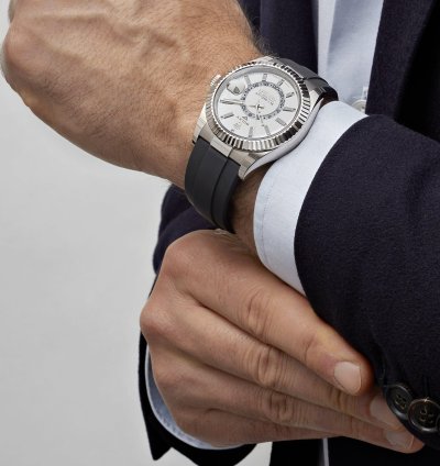 Rolex Sky-dweller 336239 White Gold White Dial Oysterflex