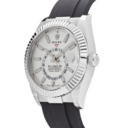 Rolex Sky-dweller 336239 White Gold White Dial Oysterflex