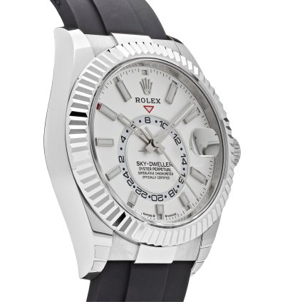 Rolex Sky-dweller 336239 White Gold White Dial Oysterflex