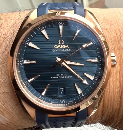 Omega Seamaster Aqua Terra Master Chronometer Rose Golden Omega Seamaster Aqua Terra Master Chronometer