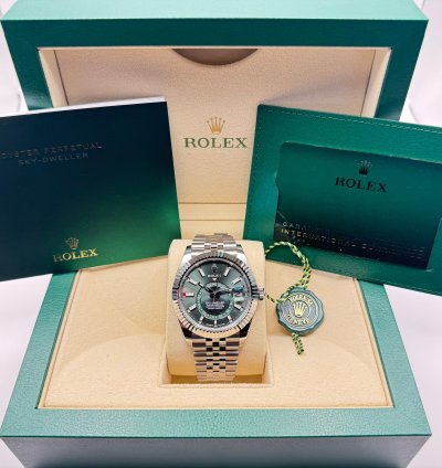 Rolex Sky-dweller 336934 Green Dial Jubilee 2025 New