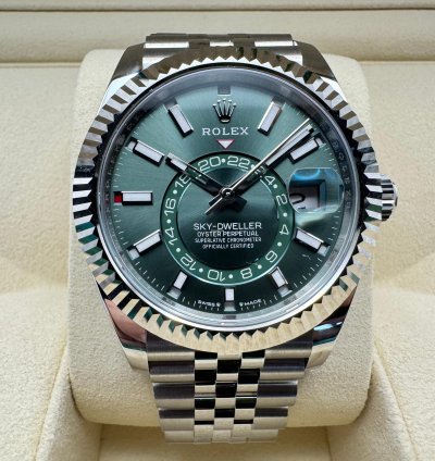 Rolex Sky-dweller 336934 Green Dial Jubilee 2025 New
