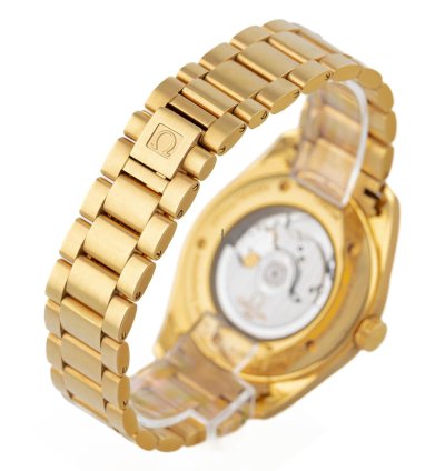 Omega Seamaster Aqua Terra Yellow Gold 18k Black Dial Ref 2102 50 00 Full Set