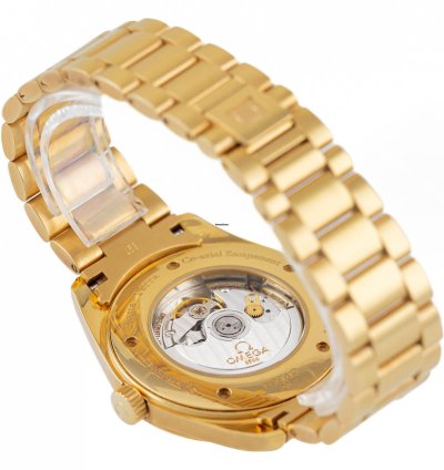Omega Seamaster Aqua Terra Yellow Gold 18k Black Dial Ref 2102 50 00 Full Set