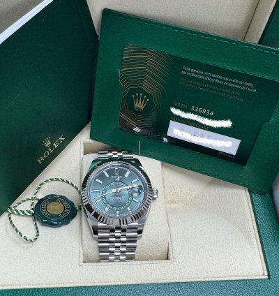 Rolex Sky-dweller 336934 Green Dial Jubilee Bracelet Unworn 2024