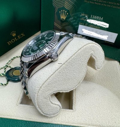 Rolex Sky-dweller 336934 Green Dial Jubilee Bracelet Unworn 2024