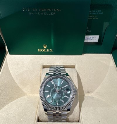 Rolex Sky-dweller 336934 Green Jubilee Stainless Steel