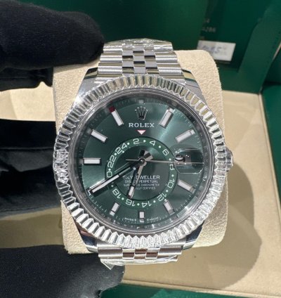Rolex Sky-dweller 336934 Green Jubilee Stainless Steel