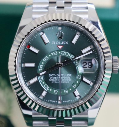 Rolex Sky-dweller 336934 Green Mint Dial Jubilee - New 2024