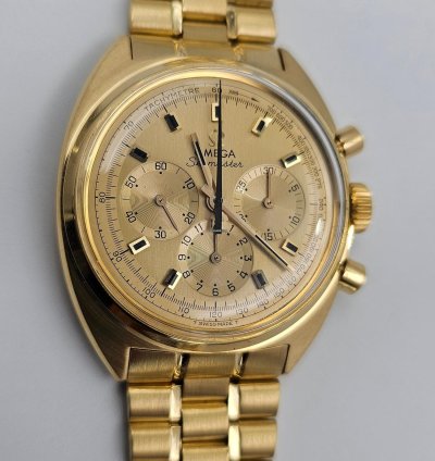 Omega Seamaster Chrono 18k Gold Top Condition 321