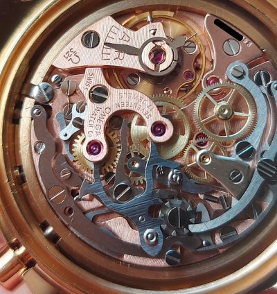 Omega Seamaster Chrono 18k Gold Top Condition 321