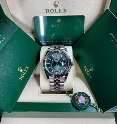 Rolex Sky-dweller 336934 Mint Green Jubilee