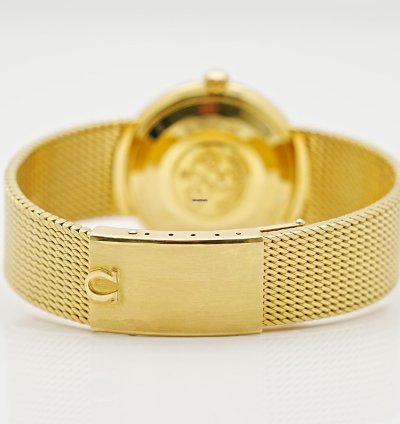 Omega Seamaster Deville De Ville 18k Gelbgold 35mm New Service