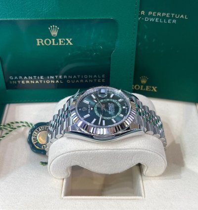 Rolex Sky-dweller 336934 Sky-dweller 42mm Green Dial Steel White Gold Jubilee