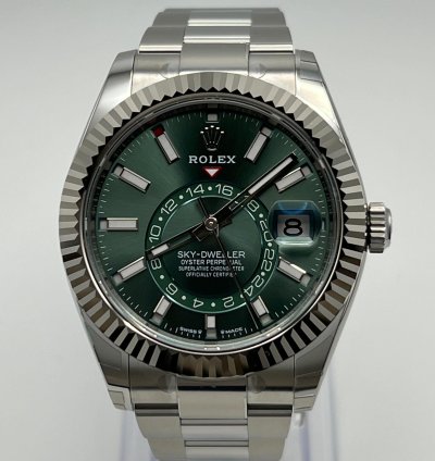 Rolex Sky-dweller 336934 Stainless Steel Green Dial 2024