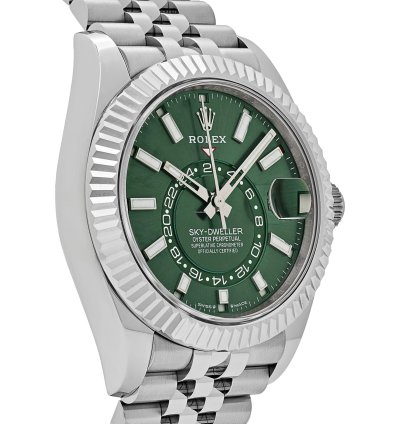 Rolex Sky-dweller 336934 Stainless Steel Green Dial Jubilee 2025