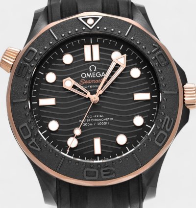 Omega Seamaster Diver 300 210 62 44 20 01 001 Ceramic Sedna Gold Black 43 5mm Box Papers