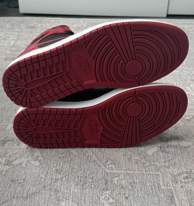 2013 Retro Jordan 1 High Black Red Bred