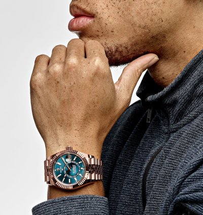 Rolex Sky-dweller 336935 Everose Gold Blue Dial Jubilee