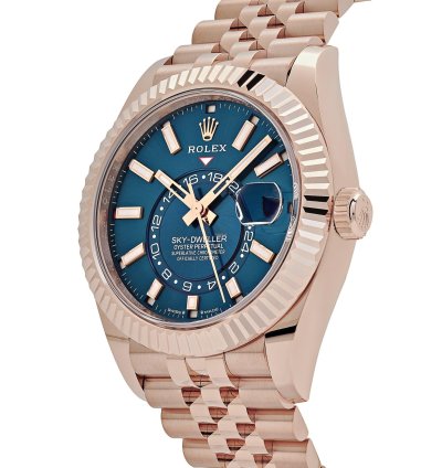 Rolex Sky-dweller 336935 Everose Gold Blue Dial Jubilee
