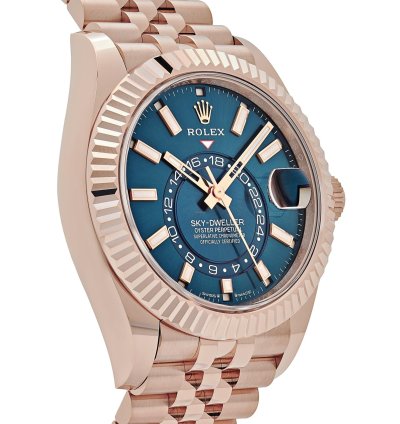 Rolex Sky-dweller 336935 Everose Gold Blue Dial Jubilee