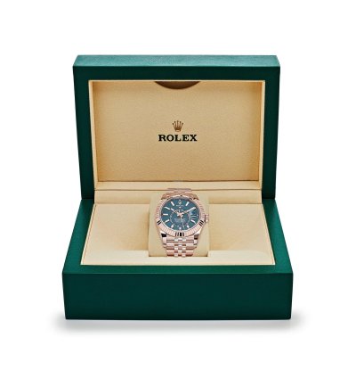 Rolex Sky-dweller 336935 Everose Gold Blue Dial Jubilee