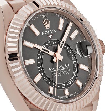 Rolex Sky-dweller 336935 Everose Gold Slate Dial Jubilee