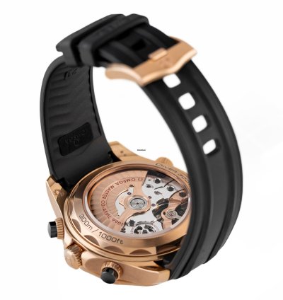 Omega Seamaster Diver 300 Chronograph Rose Gold 18k Ref 210 62 44 51 01 001 Full Set