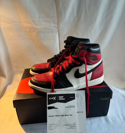 2018 Jordan 1 Retro High Og Bred Toe