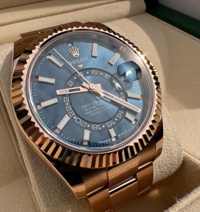Rolex Sky-dweller 336935 Rose Gold Blue New In Stock